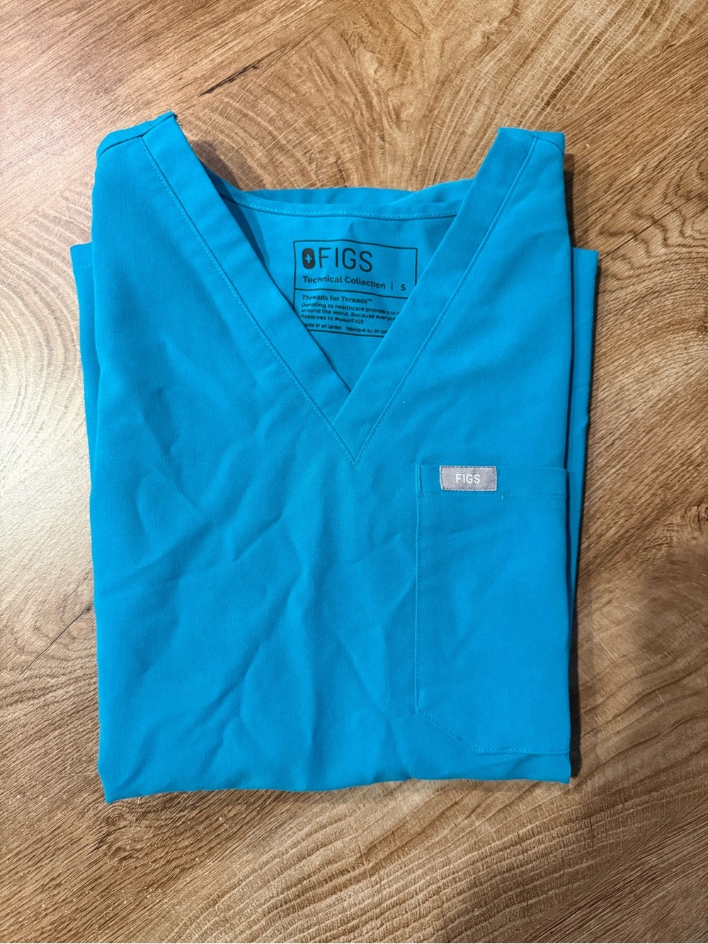 FIGS Teal Scrub Top